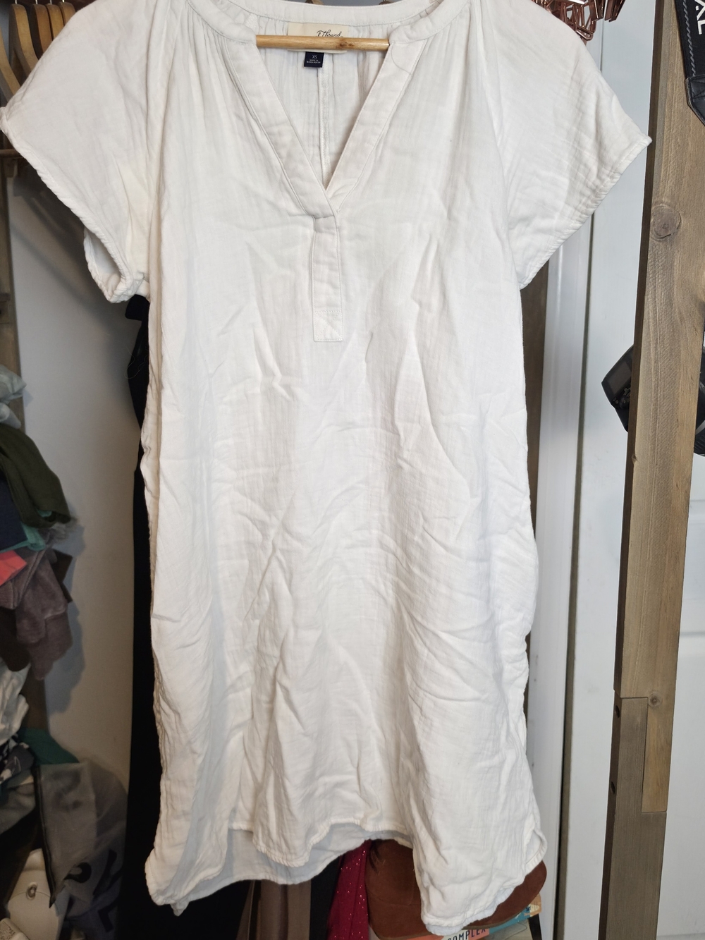 Universal Thread White Gauze Tunic Dress